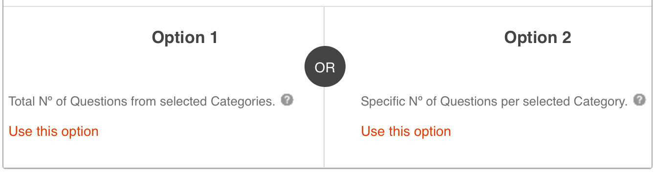 Options in Quiz Maker with Randomized Questions